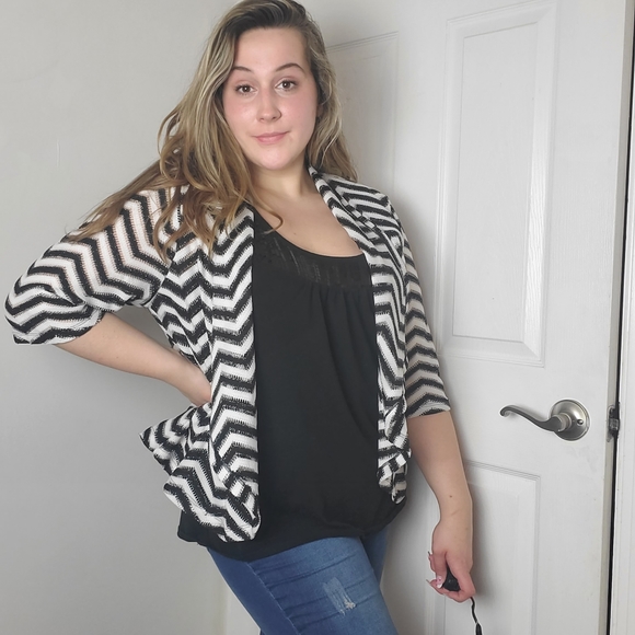 Chevron Waterfall Sweater - Picture 1 of 16